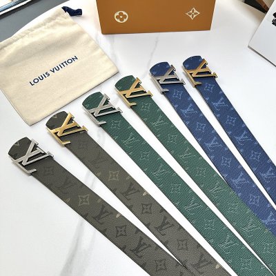 [Louis vuitton] ���̺��� �ñ״�ó ���׷� LV �ΰ� 3CM ��Ʈ 6color 26010431