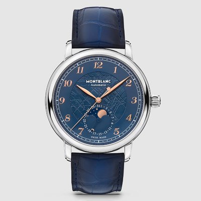 MONCLER [Mont Blanc] ������ ��Ÿ ���Ž� �������� 42mm ����Ƽ�� ����� �����ƽ ��ġ MB129630