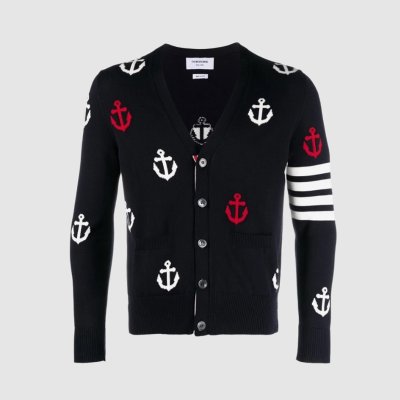 [Thom Browne] ����� ��Ŀ ��Ÿ���þ� �缱 ���̳� ����� ���̺� MKC467A-Y3007-415