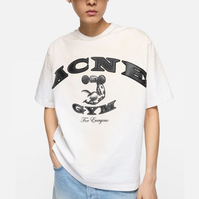 ACNE STUDIOS [Acne] ��ũ�� ��Ʃ��� ��/�� GYM �ΰ� Ƽ���� FN-UX-TSHI000211