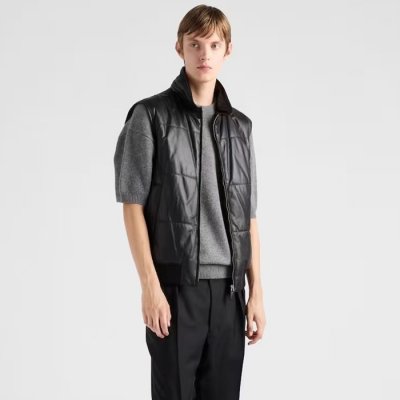 [Prada] ����� nappa leather waistcoat 26031230