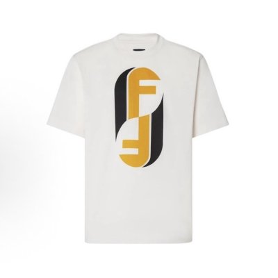 [Fendi] ��� Fendinity monogram-print T-shirt FY0936AOZ4F1J7C