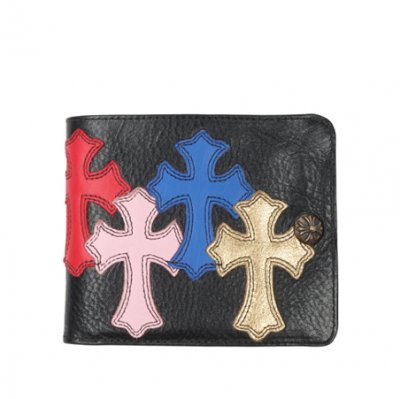 CHROME HEARTS [ChromeHearts] ũ������ Leather Cross Bifold Wallet