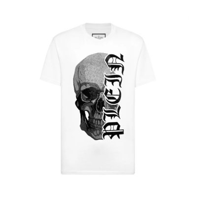 [Philipp Plein] �ʸ� �÷��� Round Neck T-Shirt Gothic Plein Stones AAEC-MTK8733-PJY002N_01