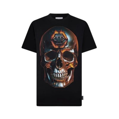 [Philipp Plein] �ʸ� �÷��� Round Neck T-Shirt Lava Skull SAFC-MTK8878-PJY002N_02