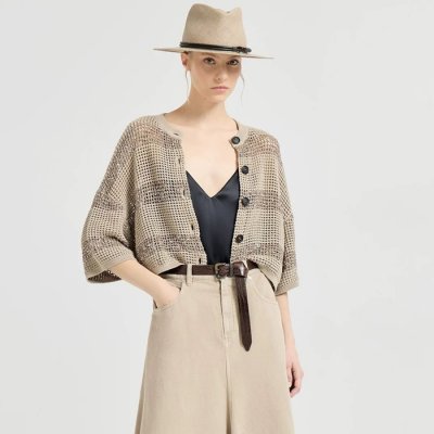 [Brunello Cucinelli] ���ڷ� ��ġ�ڸ� ���� ��Ʈ������ ��ư ��Ʈ ũ�� ī��� 261M58772826