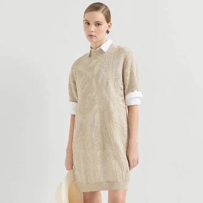 [Brunello Cucinelli] ���ڷ� ��ġ�ڸ� ���� ��ư ��Ʈ ���� ���� ���� �̴� �巹�� 261MDT771A90