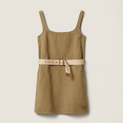 MIU MIU [Miumiu] �̿�̿� Old gabardine mini-dress MF6181_19EK_F0241_S_OOO