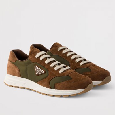 [Prada] ����� Re-Nylon and Suede Prax 2.0 Sneakers 2EE436