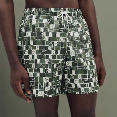 [Hermes] �����޽� "Mosaique Equestre" swim trunks H568101H37KLA