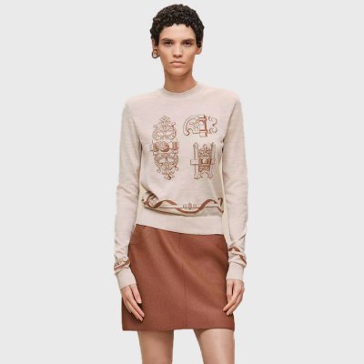 [Hermes] �����޽� "Ferronnerie" long-sleeve sweater H6E2675DCMV34