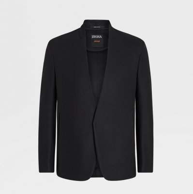 [ZEGNA] ���� BLACK WOOL BLEND JACKET - 687025A6