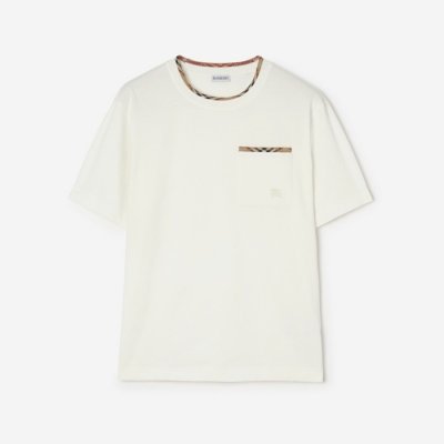 [Burberry] ������ üũ Ʈ���� ��ư Ƽ���� 81276291